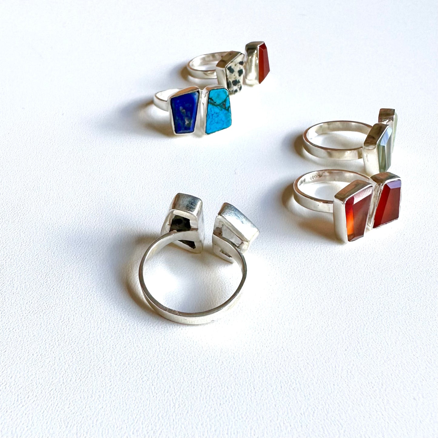 Silver925 2stone ring 4