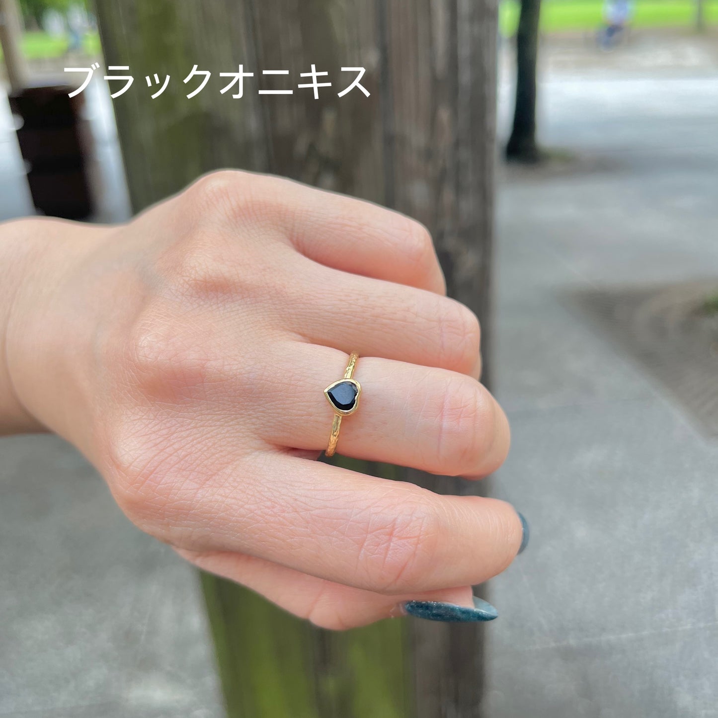 Brass petit ring〈Heart 〉1