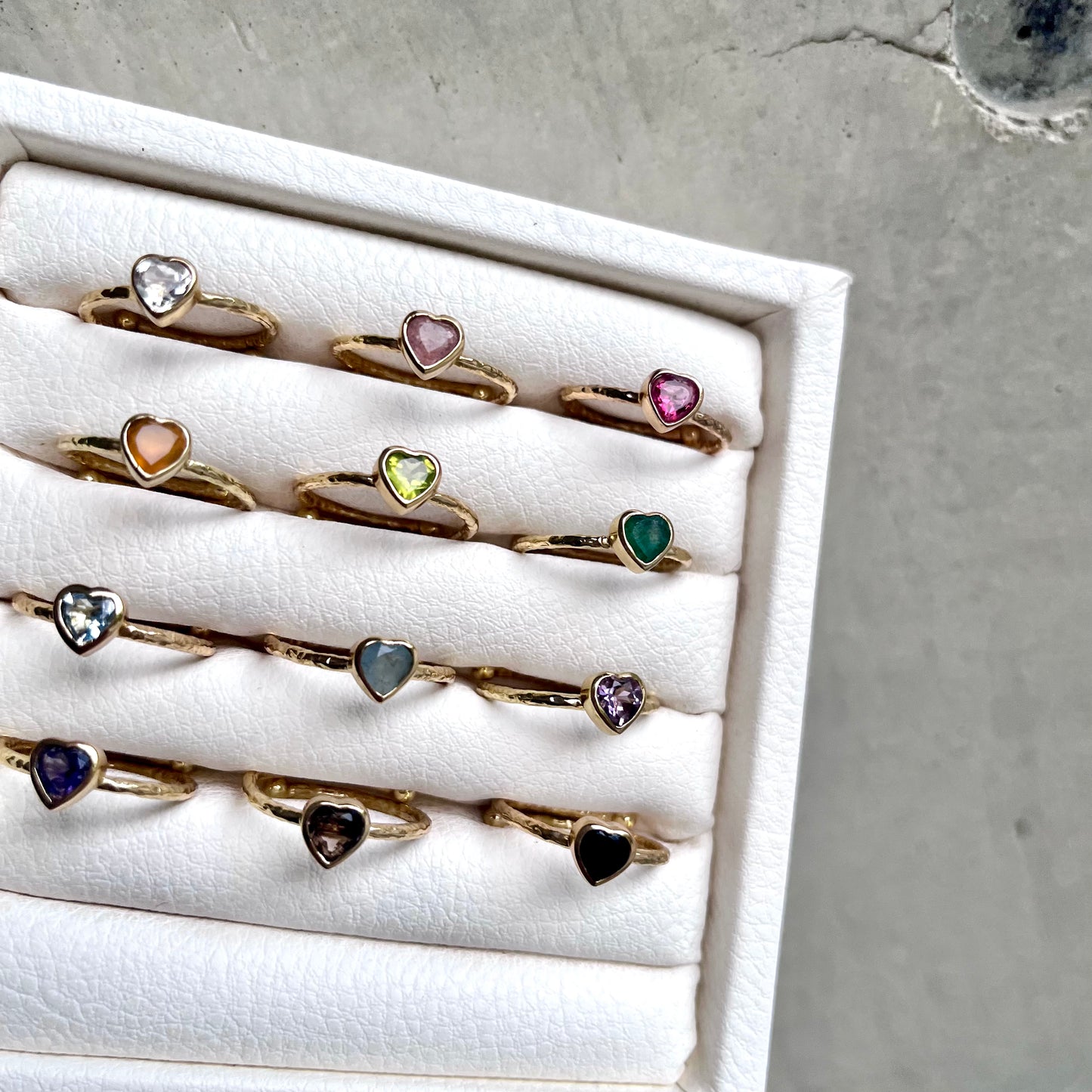 Brass petit ring〈Heart 〉1