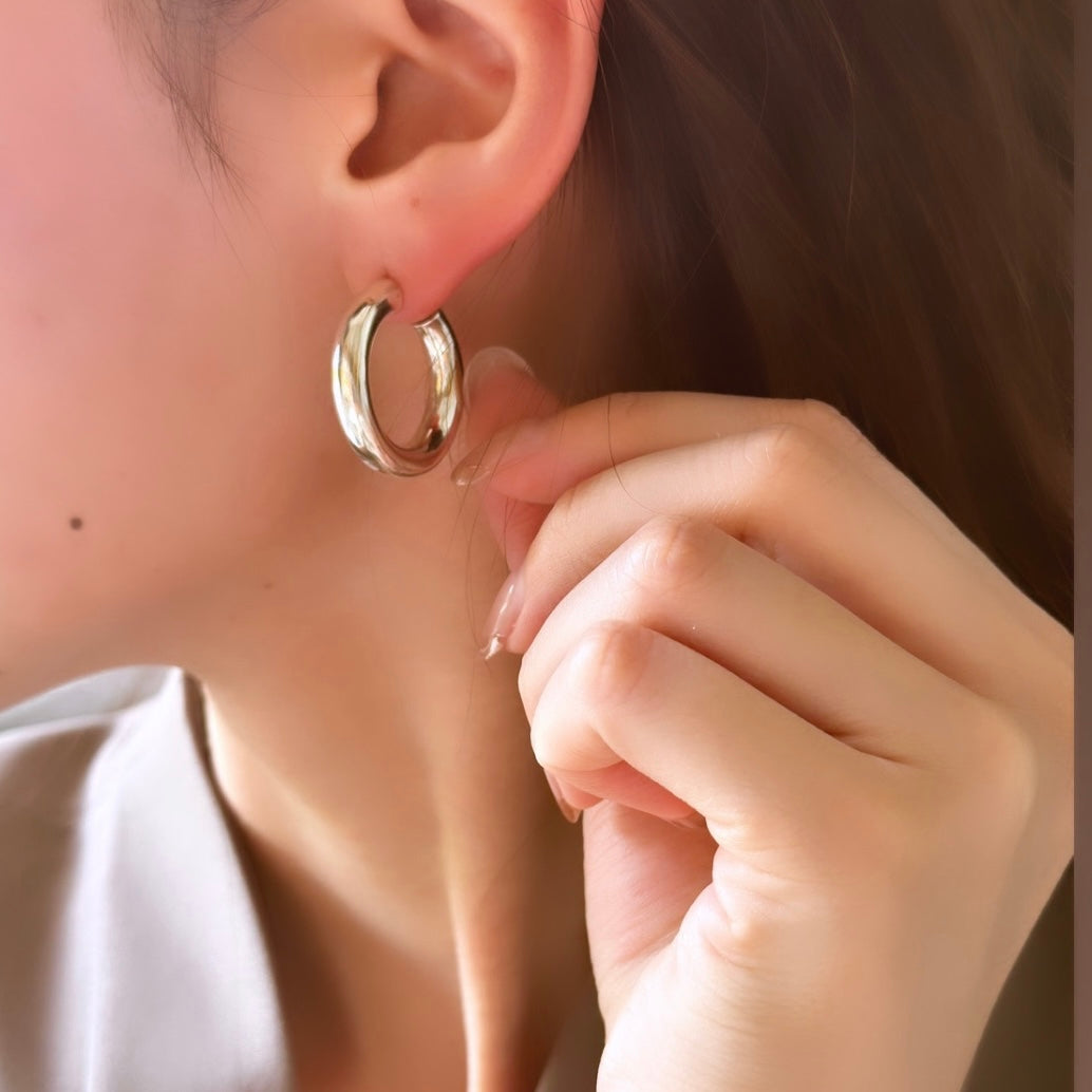 Silver925 plain pierce 3
