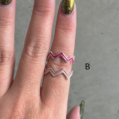 Enamel design ring