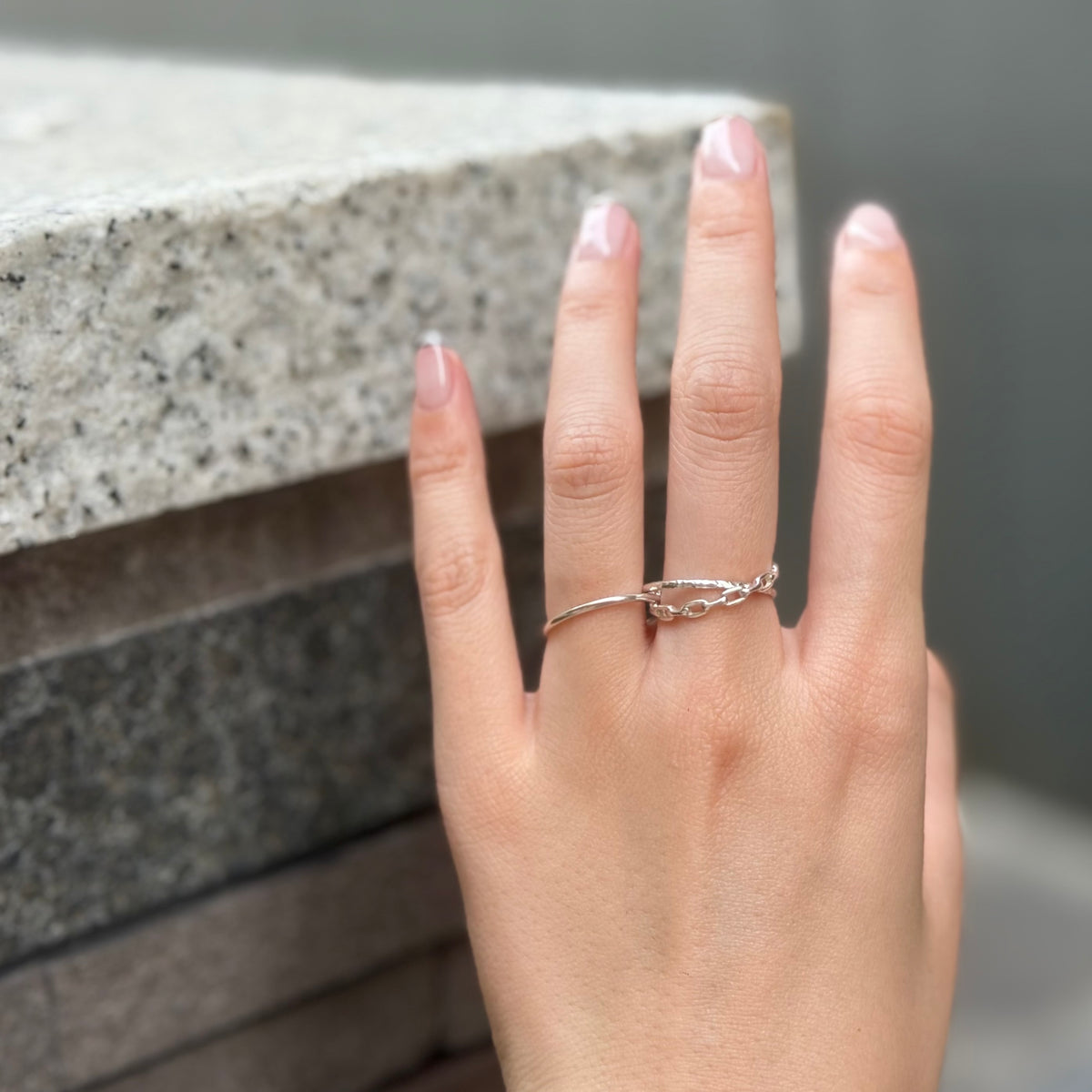 Silver925 stacking ring 2