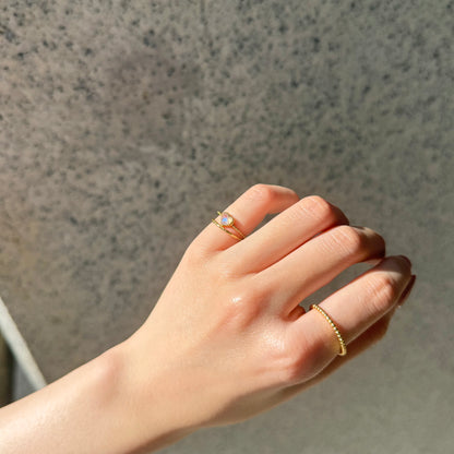 Brass Heart ring 1