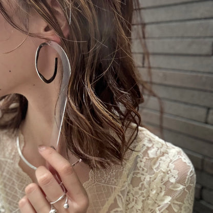 Silver925 hoop pierce 11