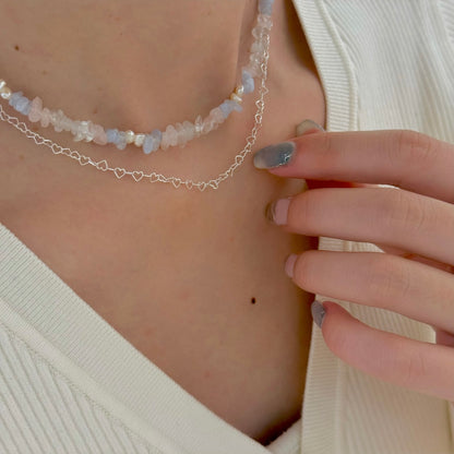 Silver925 chain  necklace〈Heart〉1