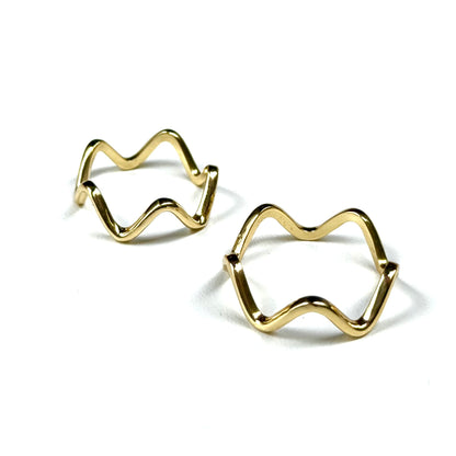 Brass plain ring 61
