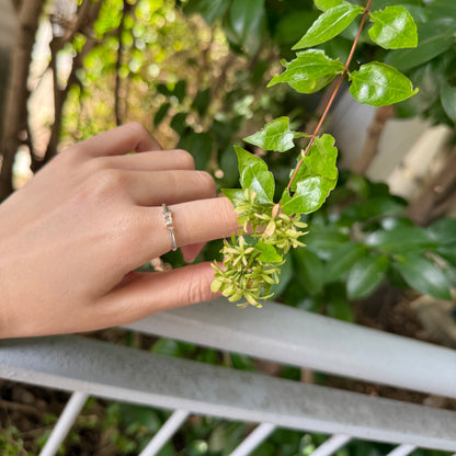 Silver925 plain ring 〈 I♡U〉