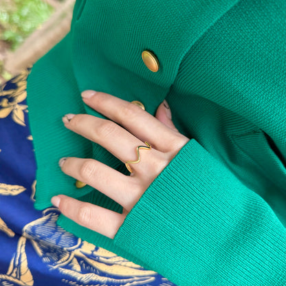 Brass plain ring 61