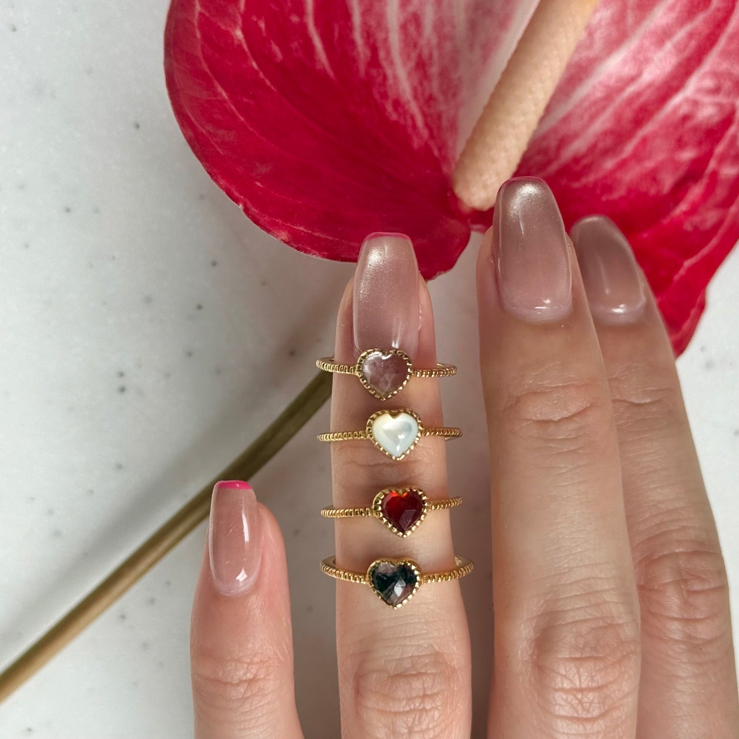 Brass Heart ring