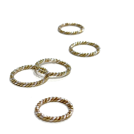 Silver925×Brass plain ring 32