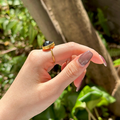 Brass 1stone ring