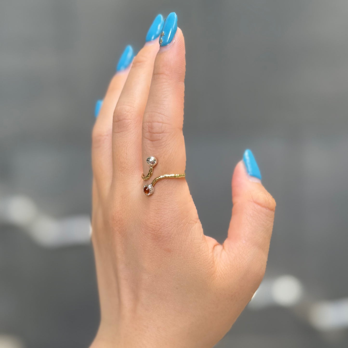 Silver925×Brass design ring 18