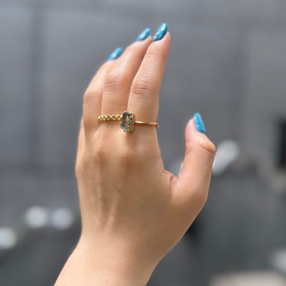 Brass design ring 13