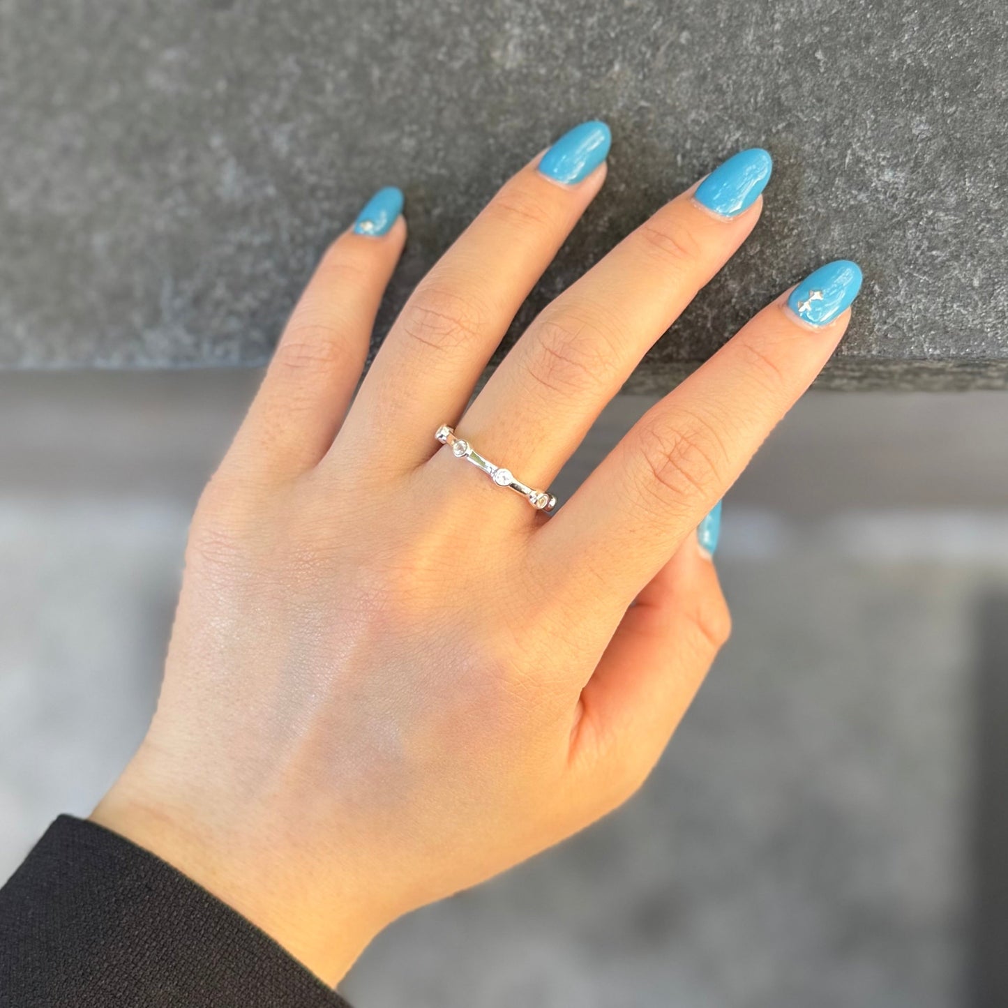 Whitetopaz ring 7