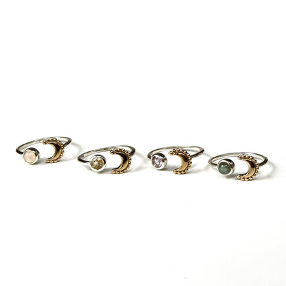 Moon design ring 7