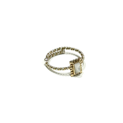 Silver925×Brass petit ring 6