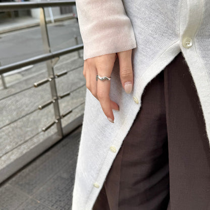 Silver925 plain ring 1