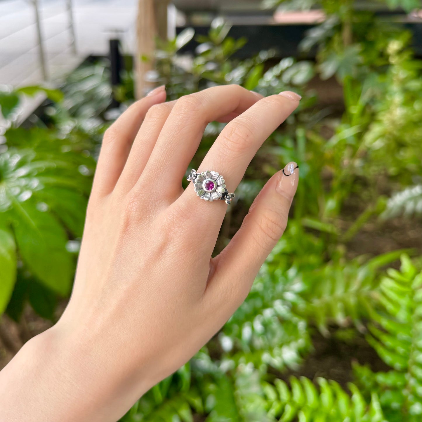 Flower design ring 11