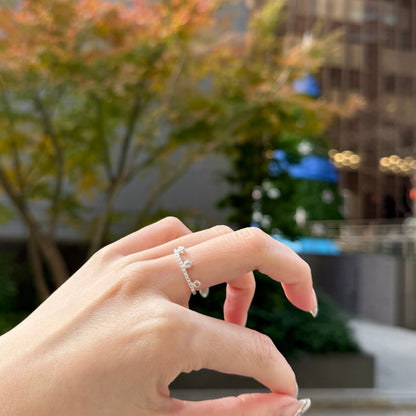 【Biju mam poco】 White topaz ring 3