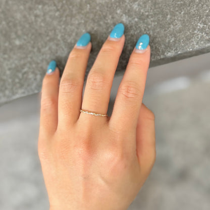 Silver925×Brass plain ring 7