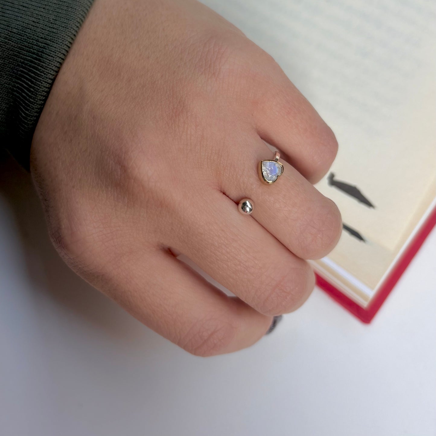 Heart fork ring 11