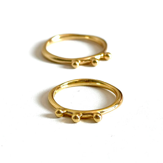 Brass plain ring 63
