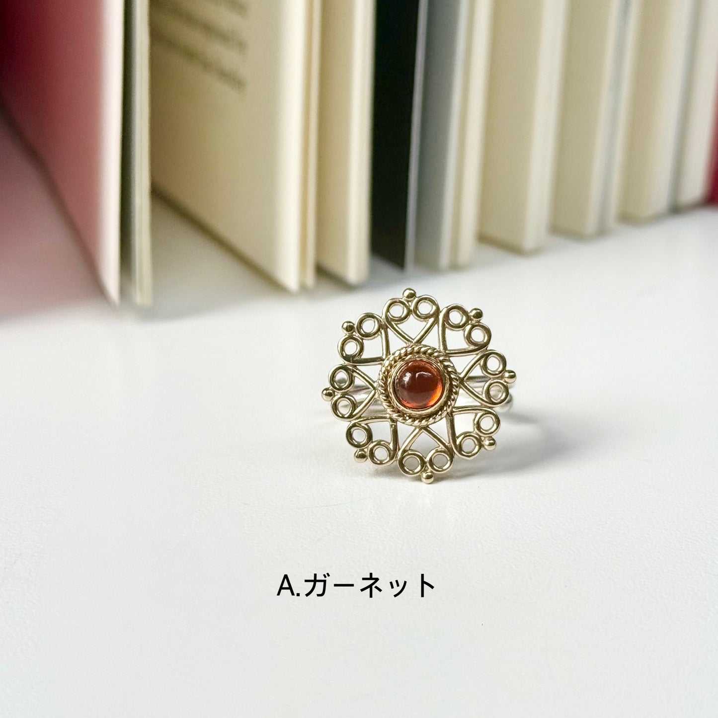 Flower design ring 13
