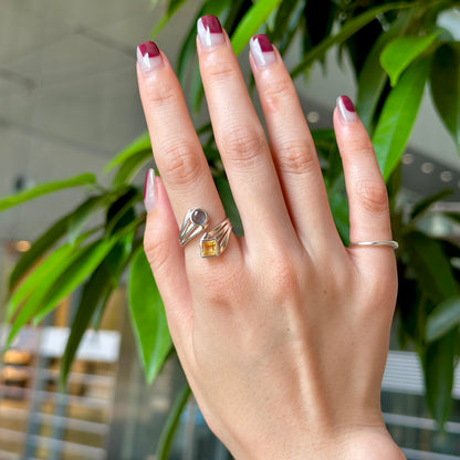 Silver925 2stone ring 14