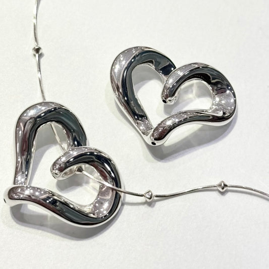 Silver925 plain charm 1〈Heart〉