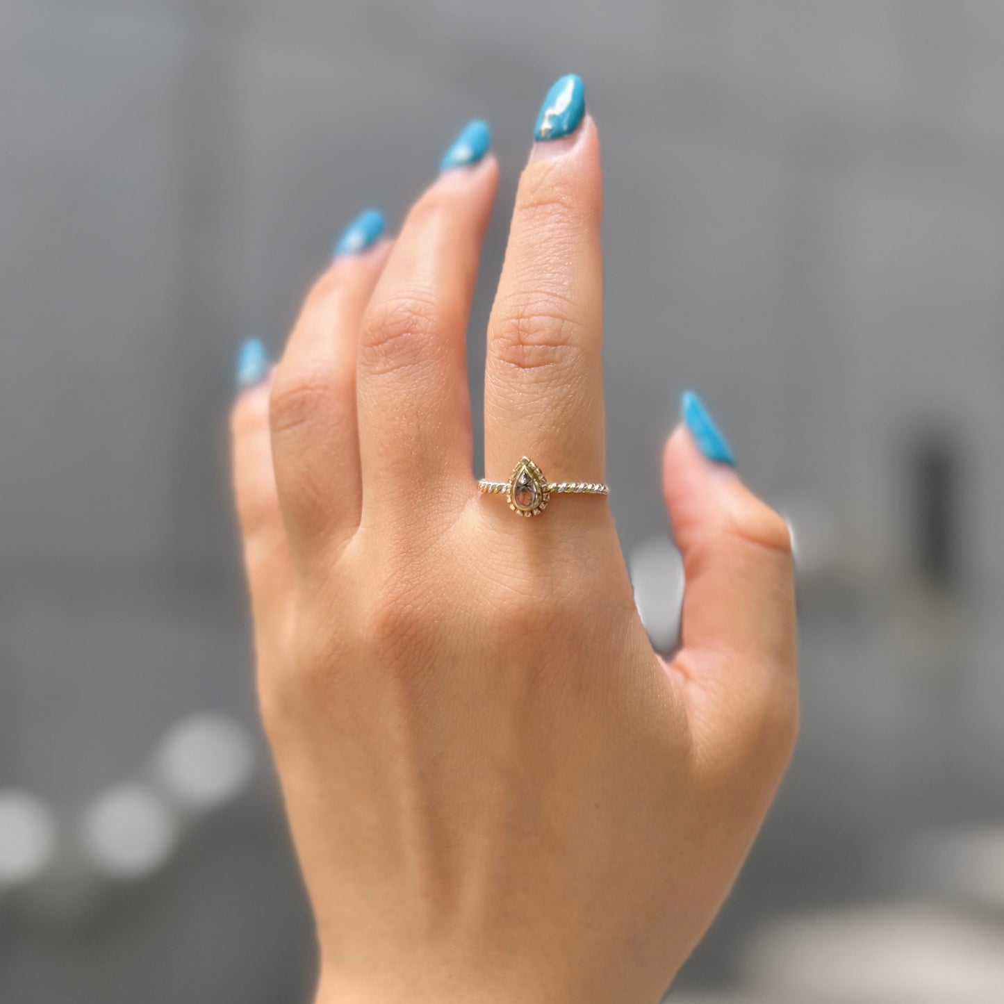 Silver925×Brass petit ring 4