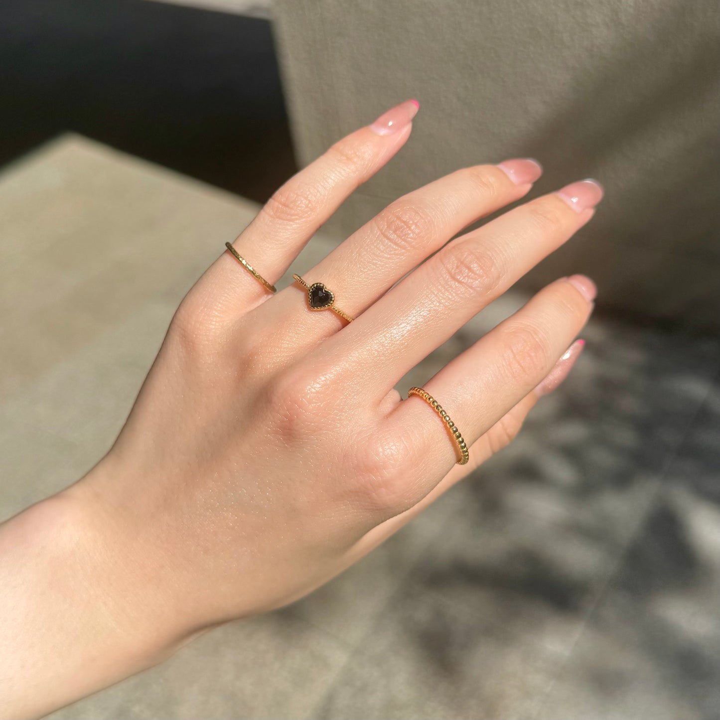 Brass Heart ring 1