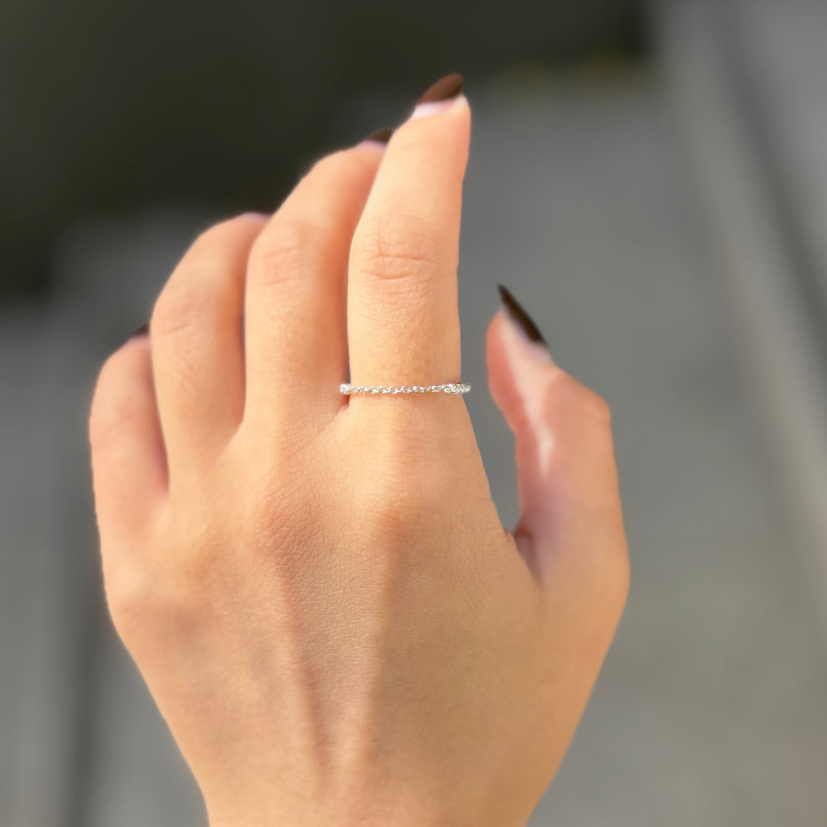 〈オンライン先行再入荷〉White topaz ring