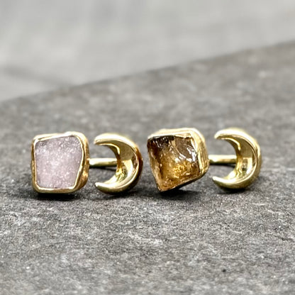 Brass Moon design ring