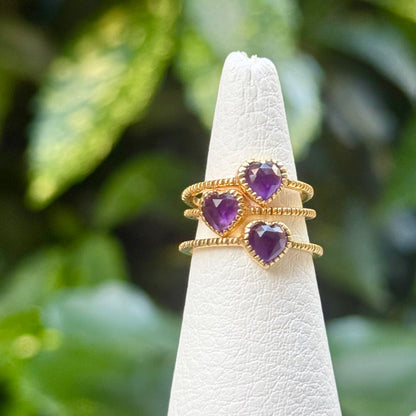 Brass Heart ring 1