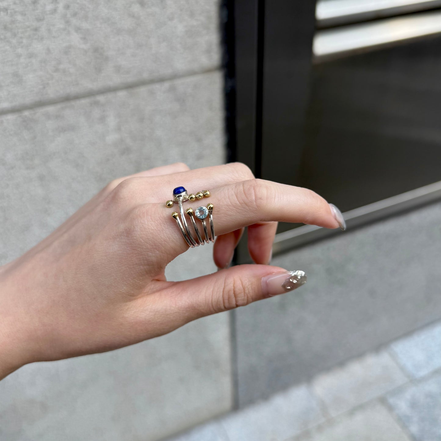 Silver925×Brass design ring 14