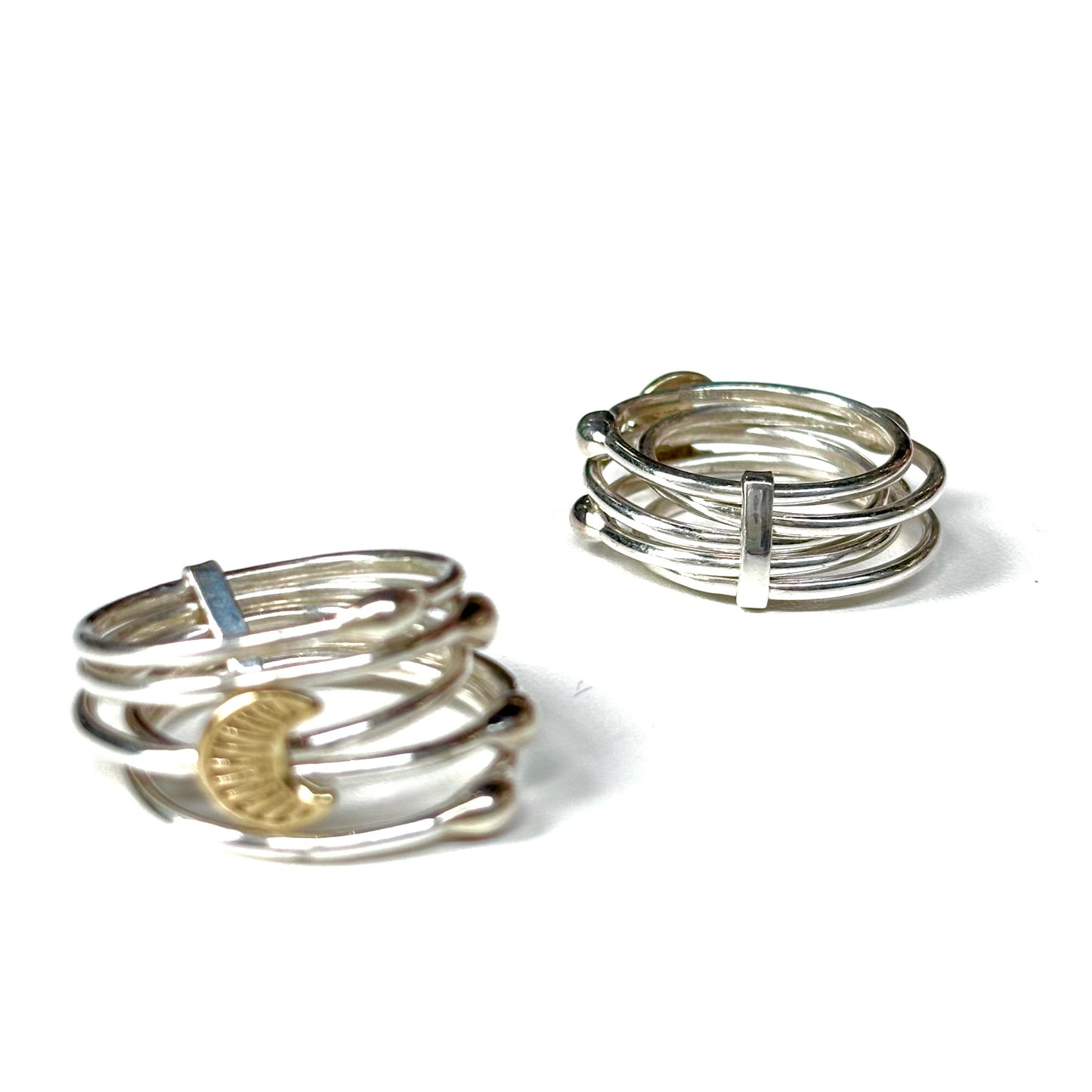Stacking plain ring 〈Moon〉