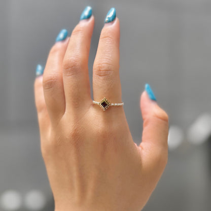 Silver925×Brass petit ring 5