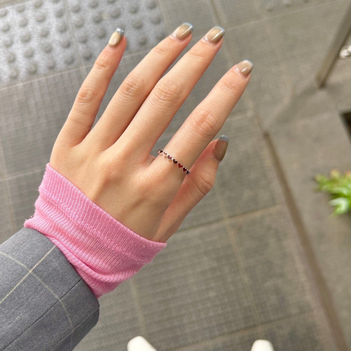 〈大阪限定〉Heart enamel ring