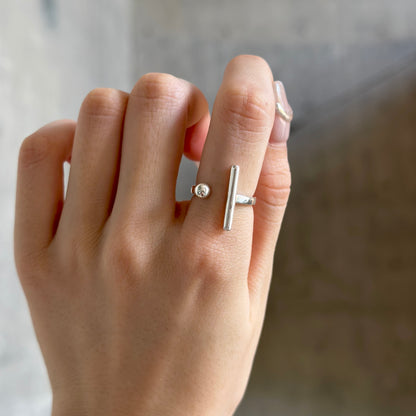 Silver925 plain ring 62