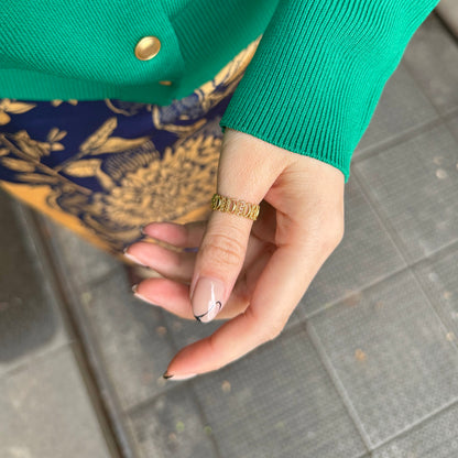 Brass Moon plain ring 1