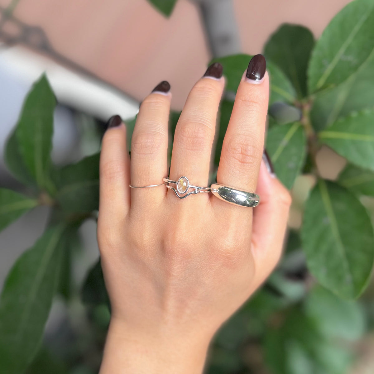 Silver925 1stone ring 10