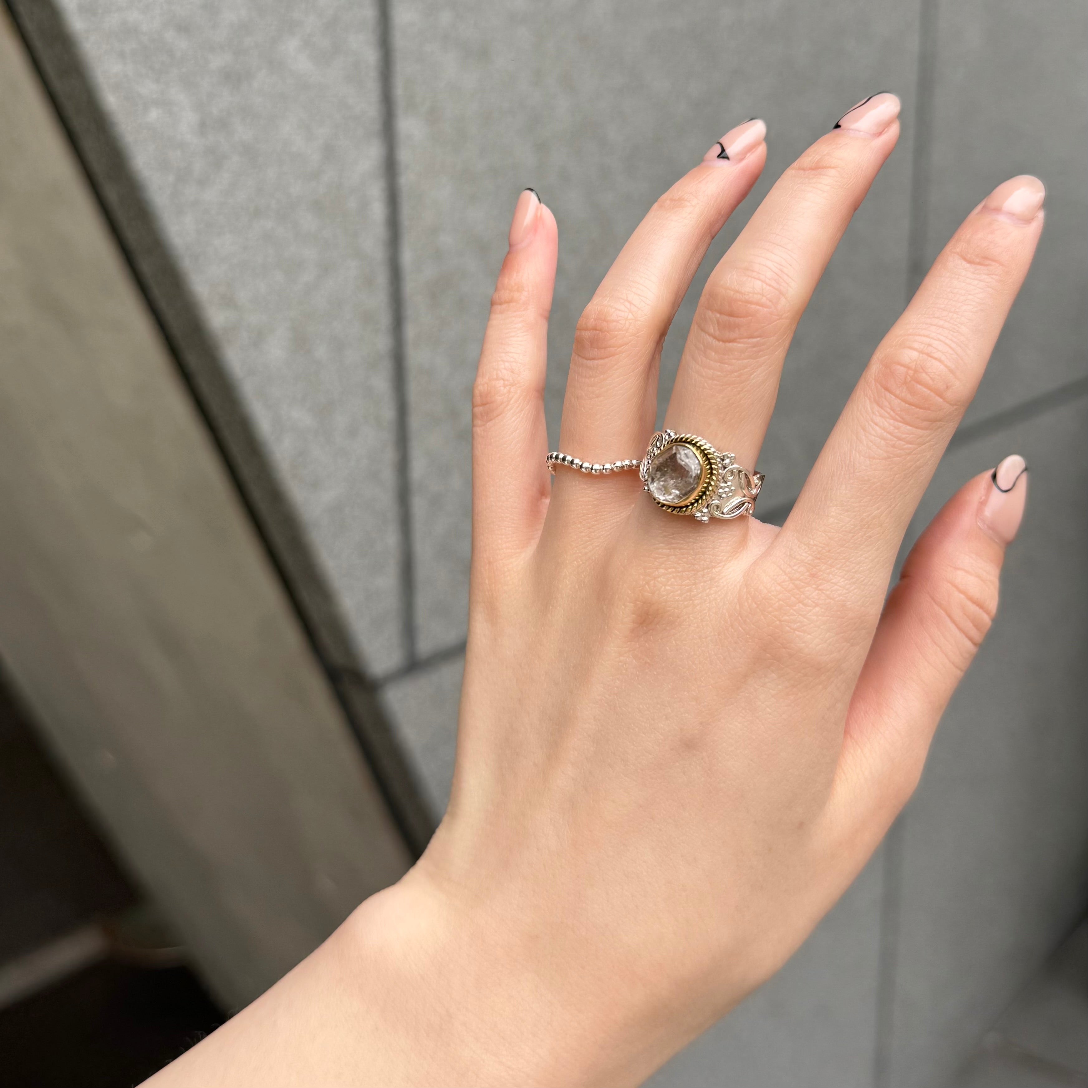 Herkimer Diamond ring 10 – Biju mam