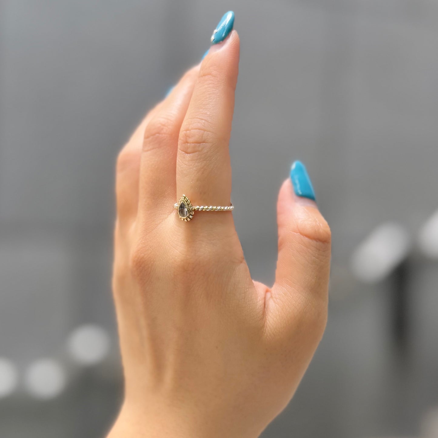 Silver925×Brass petit ring 4