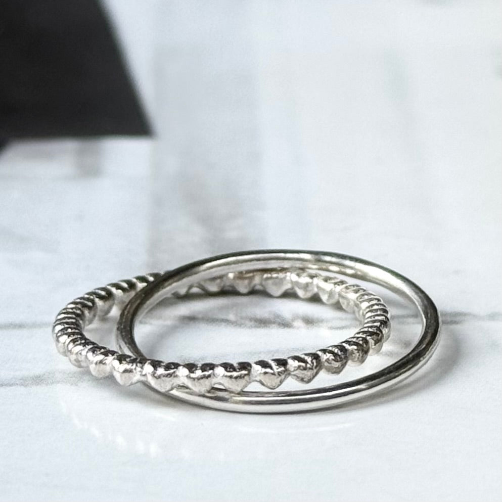 Silver925 stacking ring 2