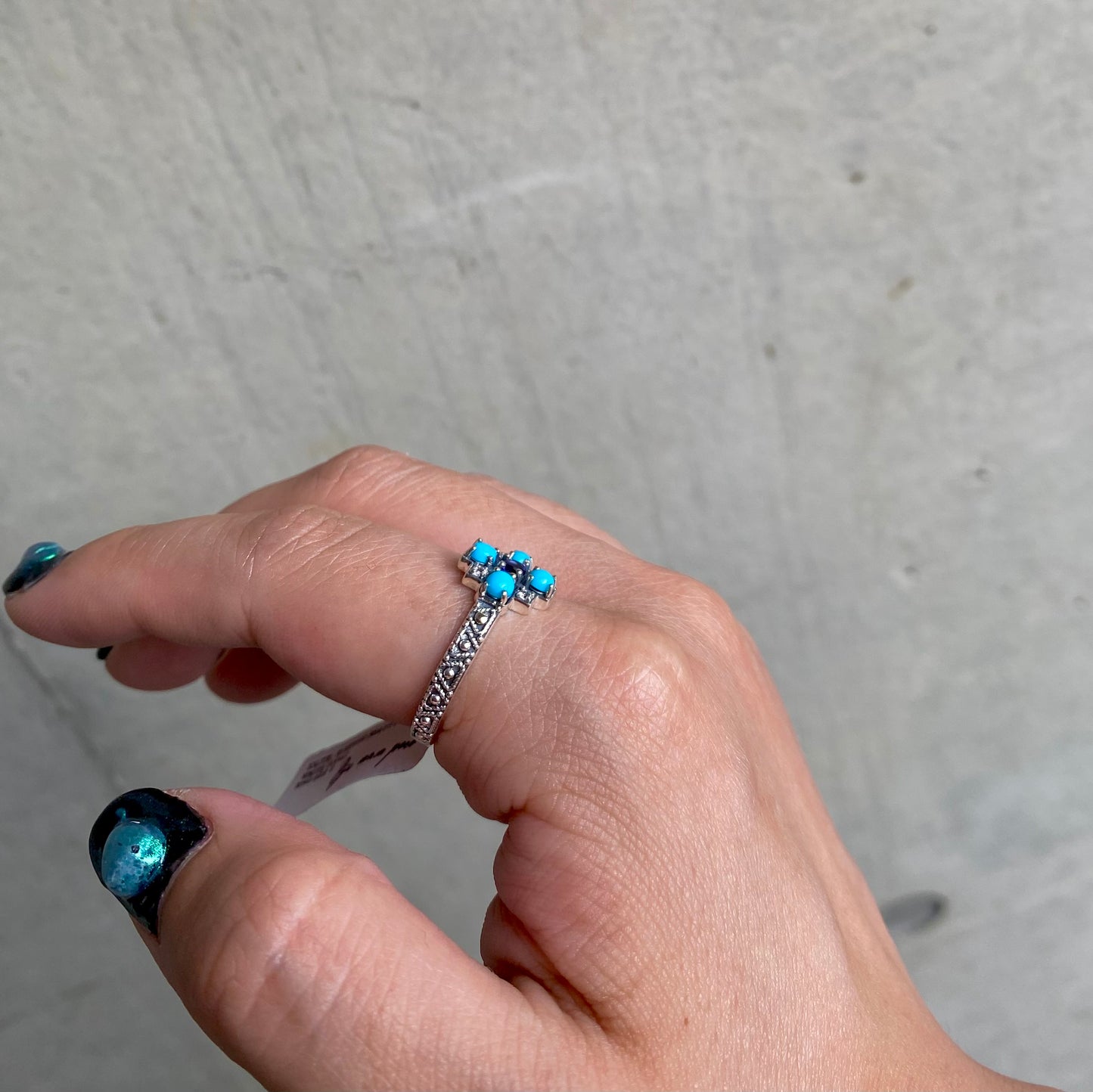 【poco】Turquoise  design  ring 2