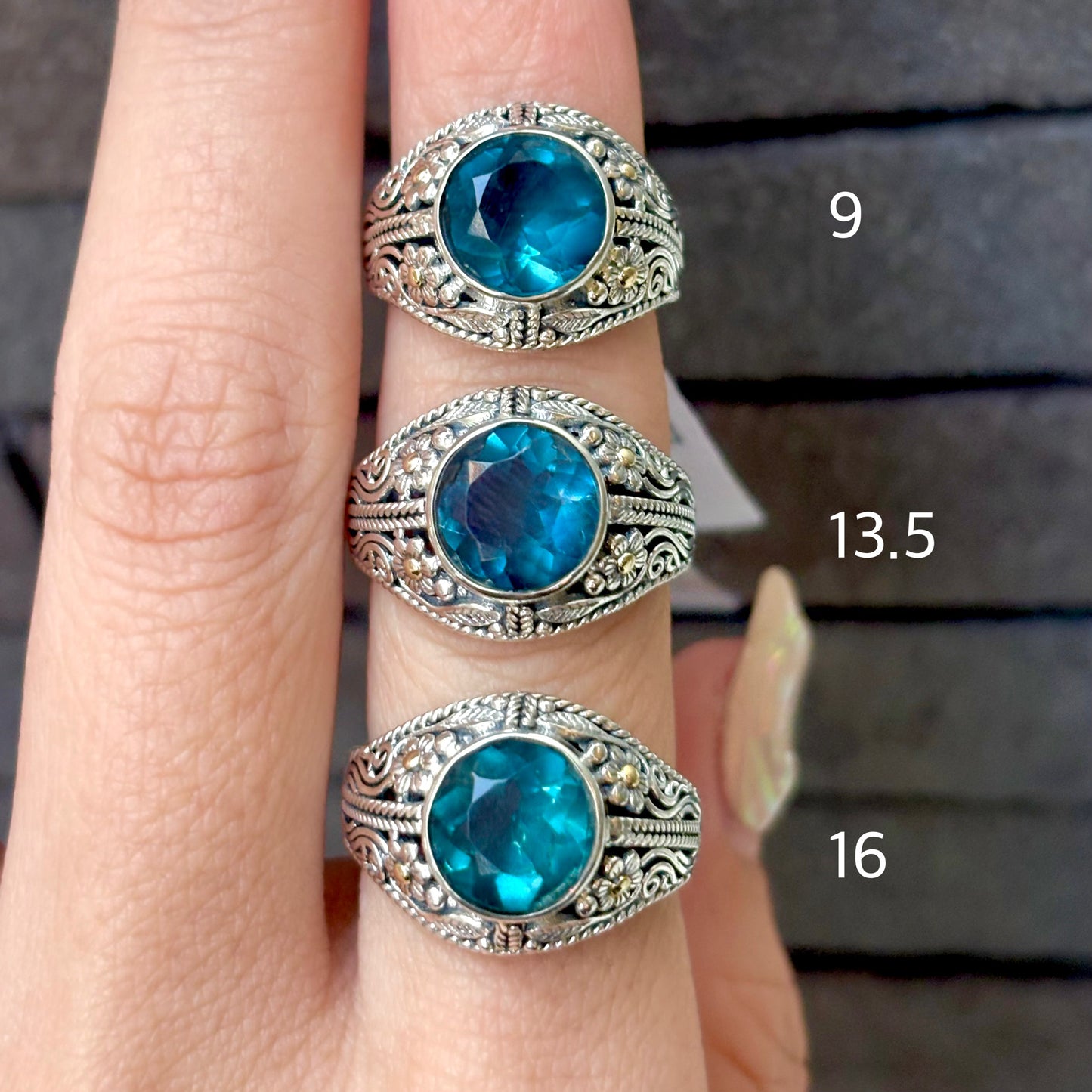 《 FUKUOKA limited 》【Biju mam poco】Blue Fluorite ring