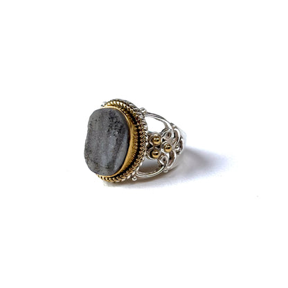 Connect ring〈 Druzy 〉