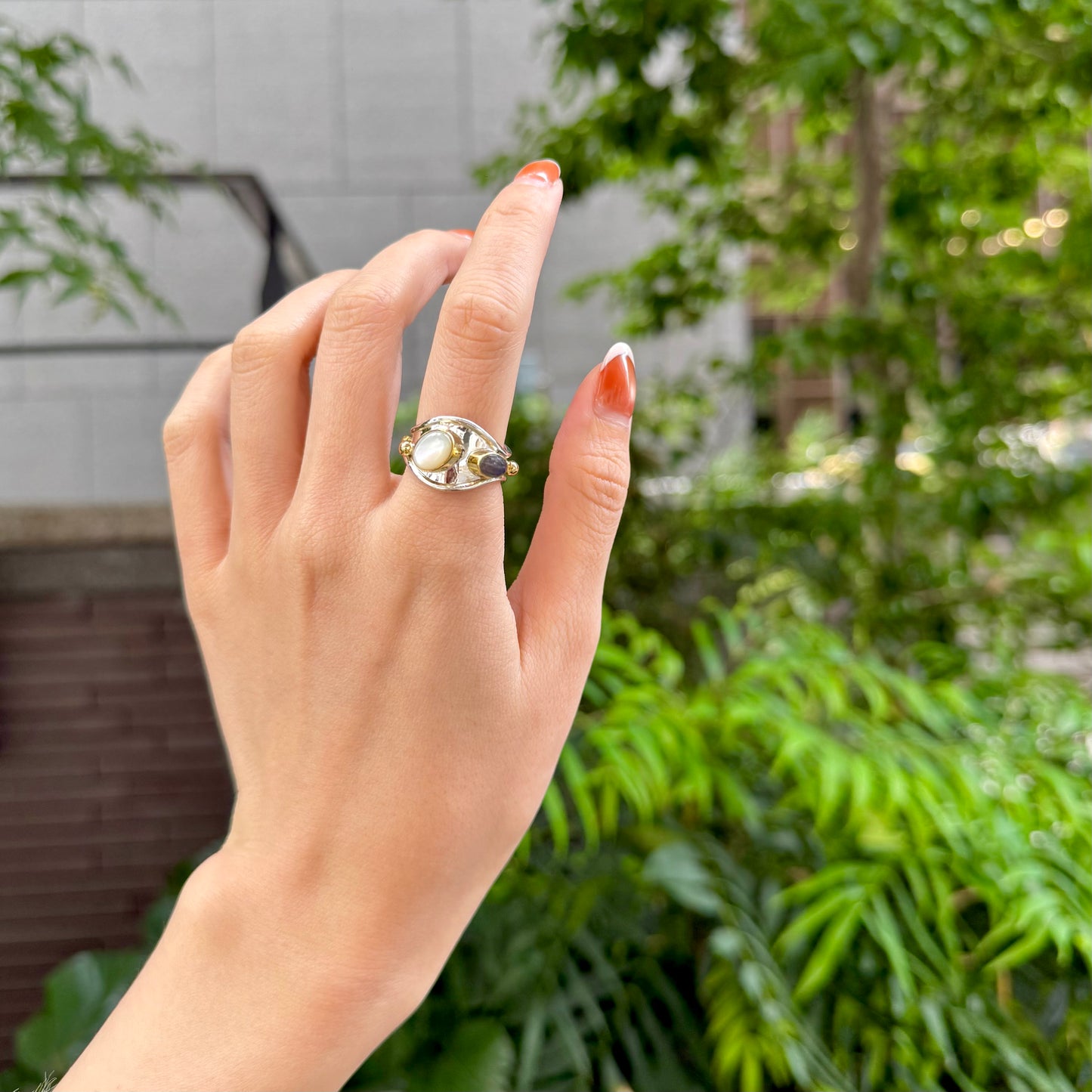 Silver925×Brass design ring 11