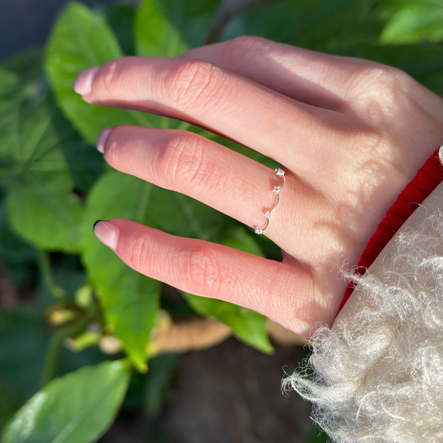 【Biju mam poco】White topaz ring 4