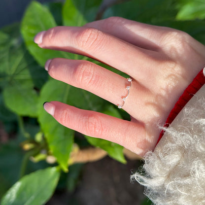 【Biju mam poco】White topaz ring 4